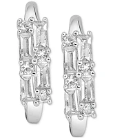 Lab Grown White Sapphire (3/4 ct. tw.) Earrings in Sterling Silver