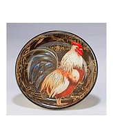 Certified International Gilded Rooster 4-Pc. Soup/Pasta Bowl