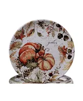 Certified International Harvest Splash Dinner Plate, Set of 4