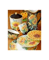 Certified International Sunflower Fields 4-Pc. Ice Cream Bowls