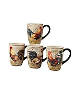 Certified International Gilded Rooster 16-Pc. Dinnerware Set