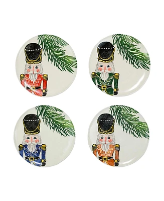 Vietri Nutcrackers Dinnerware Salad Plates, Set of 4