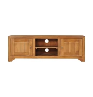 vidaXL Tv Unit 45.3"x11.8"x15.7" Solid Wood Teak