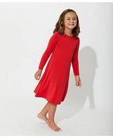 Bellabu Bear Toddler|Child Girls Winterberry Red Dress