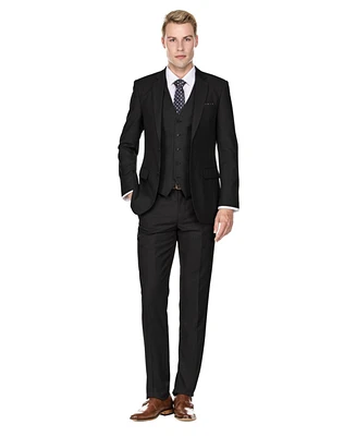 Braveman Men's 3-Piece Premium Vested Slim Fit Suit