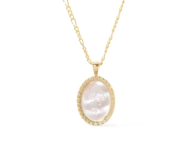 Ana Luisa Rose Engraved Necklace - Hannah | MainPlace Mall