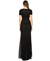 Women's Closed Back, Cap Sleeve Dress