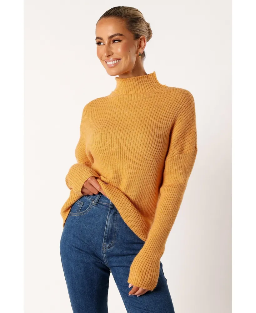 Mock Neck Knit Sweater