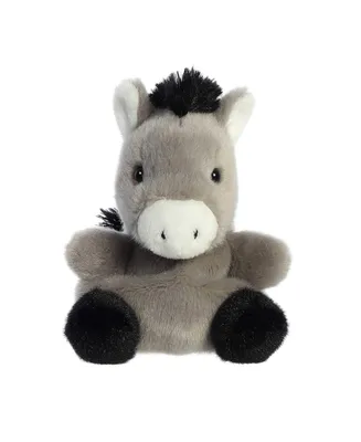 Aurora Mini Eli Donkey Palm Pals Adorable Plush Toy Gray 5"