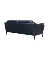 Franz 88" Modern Genuine Leather Sofa