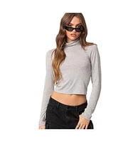 Women's Honor turtle neck top - Gray