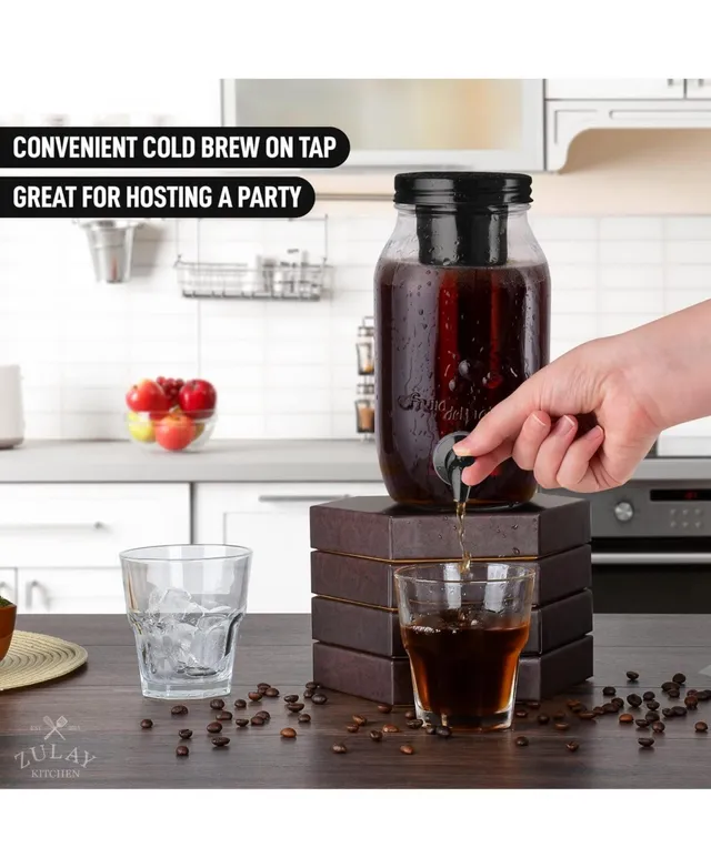 Zulay Kitchen 1.5 Liter Cold Brew Coffee Maker with EXTRA-THICK