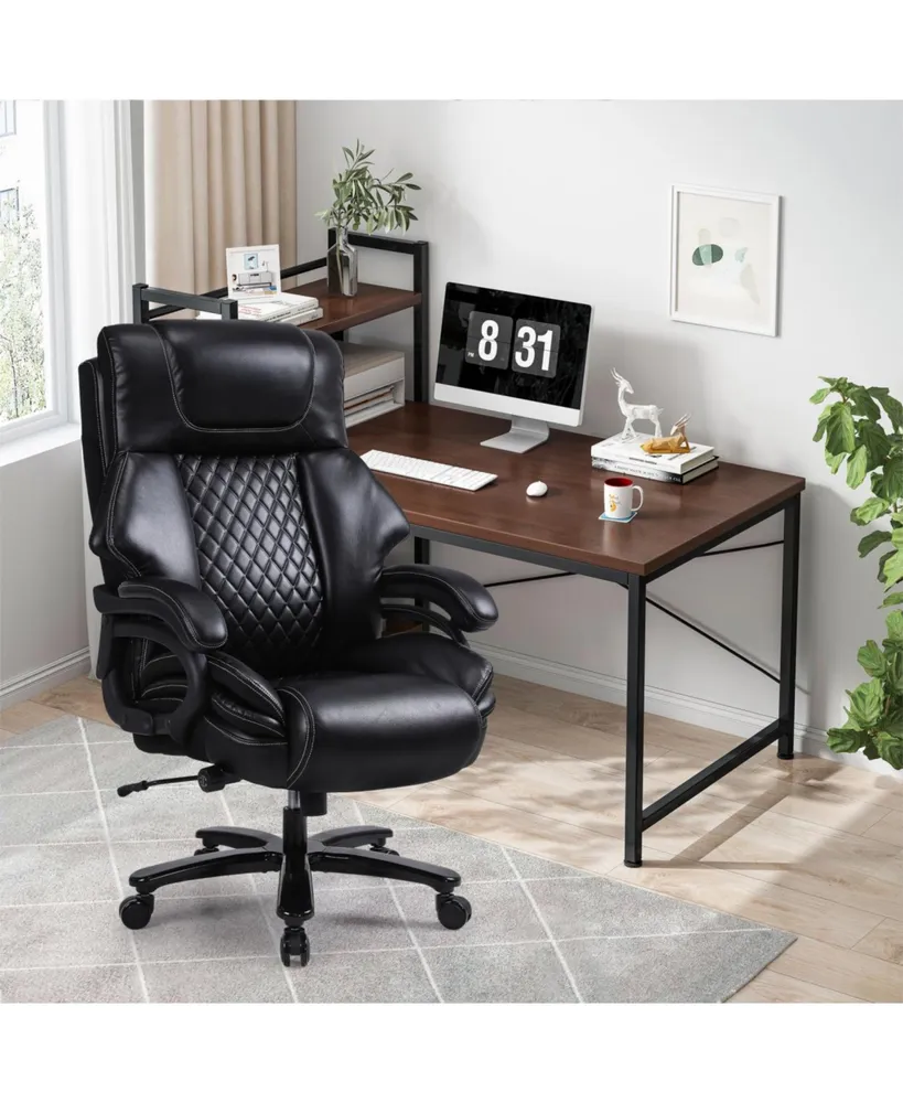Simplie Fun Office Chair Heavy And Tall Adjustable Executive Big And Tall Office Chair