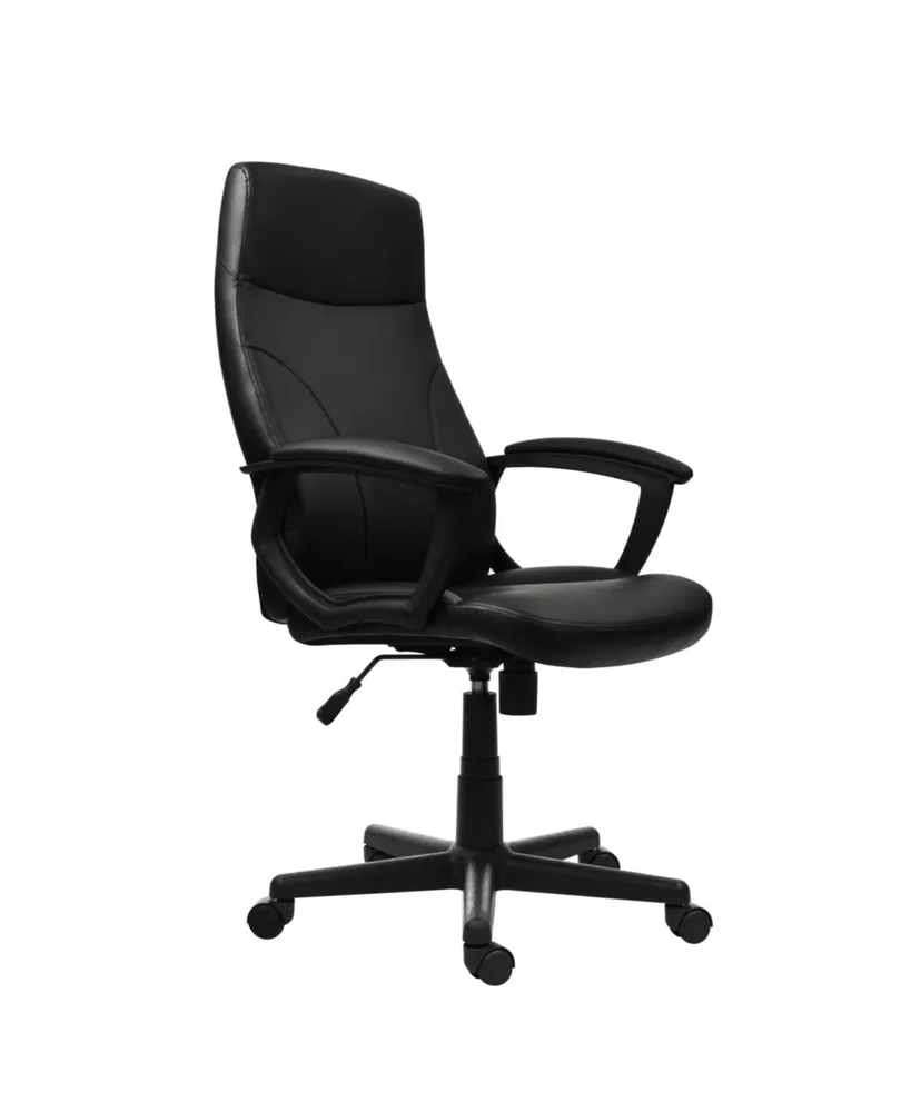 Medium Back Executive Office Chair, Black