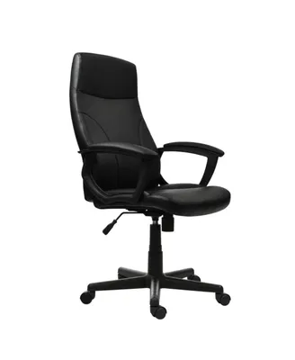 Medium Back Executive Office Chair, Black