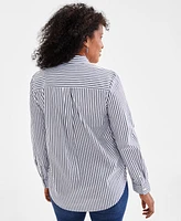 Style & Co Women's Cotton Buttoned-Up Shirt, Created for Macy's