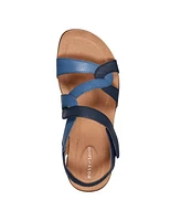 Easy Spirit Women's Minny Round Toe Casual Flat Sandals