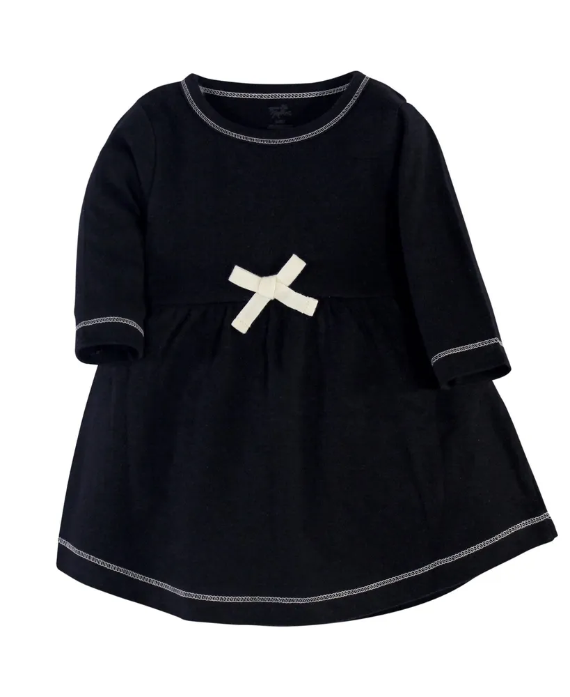 Touched by Nature Toddler Girls Organic Cotton Long-Sleeve Dresses 2pk