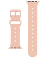 WITHit Blush Smooth Silicone Band with Band Candy Happy Charms designed for Apple Watch 42mm (Series 10) & 38/40/41mm