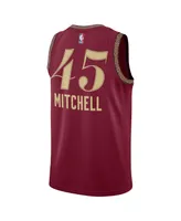 Men's and Women's Nike Donovan Mitchell Wine Cleveland Cavaliers 2023/24 Swingman Jersey - City Edition