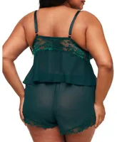 Tammy Women's Plus-Size Camisole & Shorts Set Lingerie