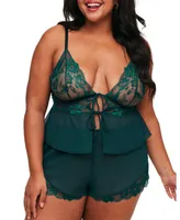 Tammy Women's Plus-Size Camisole & Shorts Set Lingerie