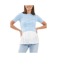 Ripe Maternity Maternity Ripe Franki Detachable Nursing Knit Sweater Sky Blue