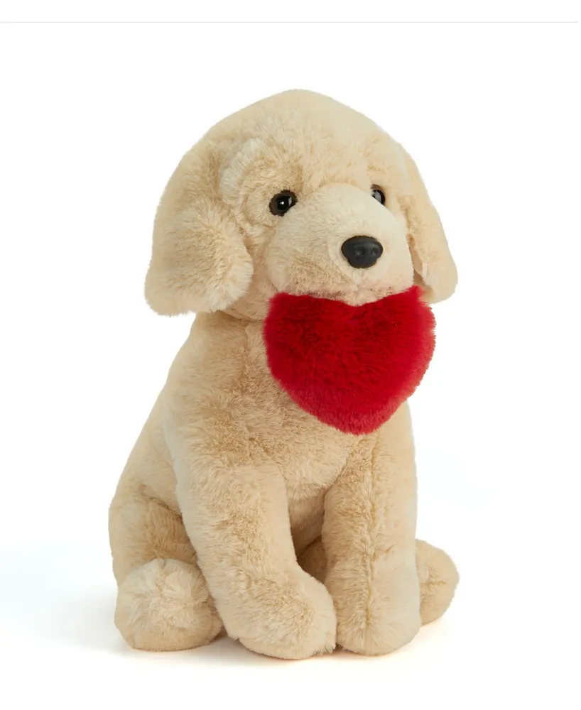 Geoffrey's Toy Box 12" Plush Heart Labrador