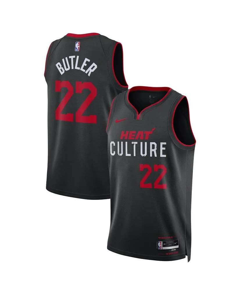 Men's and Women's Nike Jimmy Butler Black Miami Heat 2023/24 Swingman Jersey - City Edition