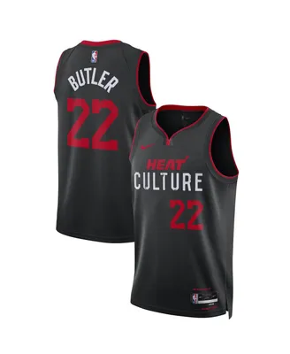 Men's and Women's Nike Jimmy Butler Black Miami Heat 2023/24 Swingman Jersey - City Edition