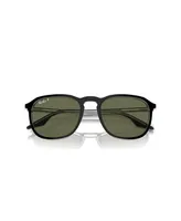 Ray-Ban Unisex RB2203 Polarized Low Bridge Fit Sunglasses, Polar RB2203F