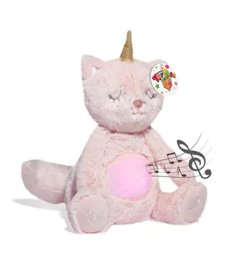 Geoffrey's Toy Box 10" Soothing Kitty Corn Plush Stuffed Animal Toy with Led Lights and Sound, Created for Macy's