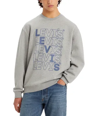 Levi's Men's Relaxed-Fit Logo Crewneck Sweatshirt