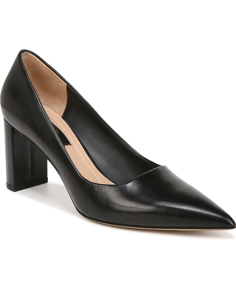 Franco Sarto Women's Giovanna Pointed Toe Block Heel Pumps