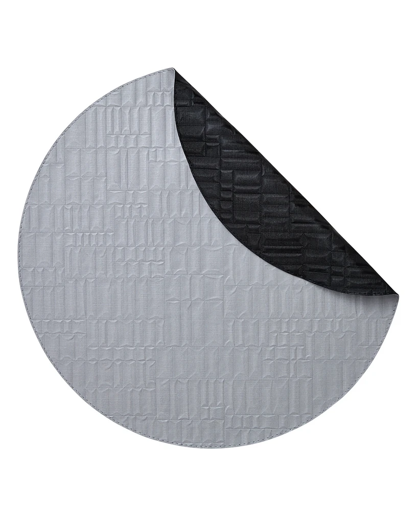 Mode Living Chequer Placemats, Set of 4 - Black