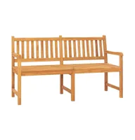 3-Seater Patio Bench with Table 59.1" Solid Teak Wood