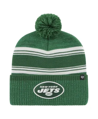 Men's '47 Brand Green New York Jets Fadeout Cuffed Knit Hat with Pom