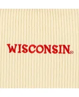 Women's League Collegiate Wear Cream Wisconsin Badgers Timber Cropped Pullover Sweatshirt
