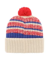 Men's '47 Brand Natural Buffalo Bills Legacy Tavern Cuffed Knit Hat with Pom