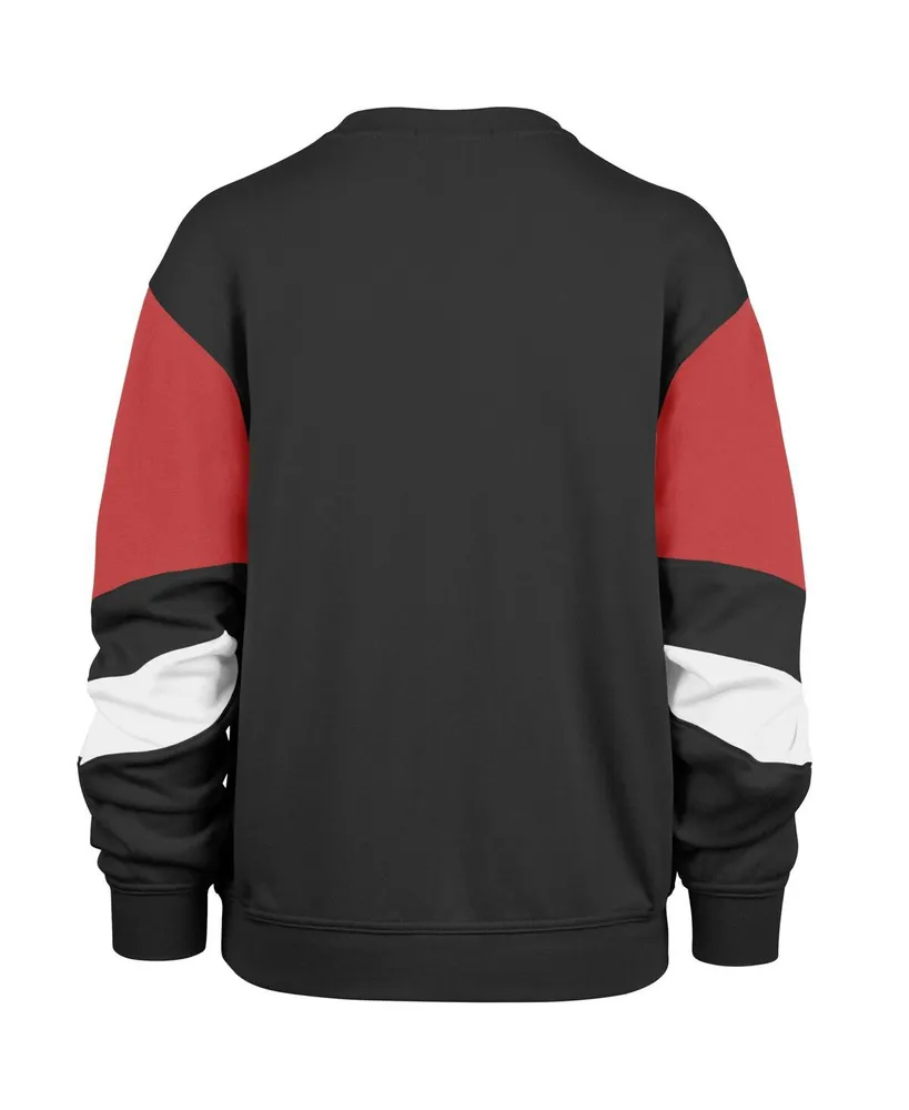 Women's '47 Brand Black Miami Heat 2023/24 City Edition Nova Crew Sweatshirt