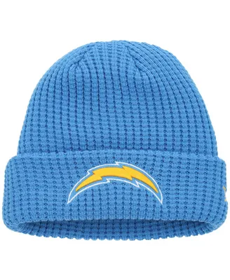 Youth Boys and Girls New Era Powder Blue Los Angeles Chargers Prime Cuffed Knit Hat