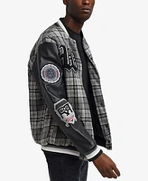 Reason Men's Tartan Varsity Jacket