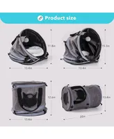 Robotime 3 in 1 Cat Bed - Foldable Tunnel Pet Travel Carrier Bag