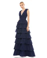 Women's Ieena Sparkly Ruffle Layered Gown