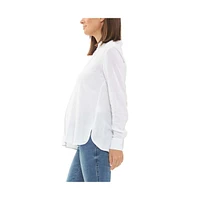 Ripe Maternity Clara Relaxed Button Up Shirt White
