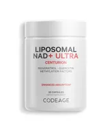 Codeage Liposomal Nad+ Ultra, Trans-Resveratrol, Quercetin, Betaine, Riboflavin, Vitamin B12, 90 ct