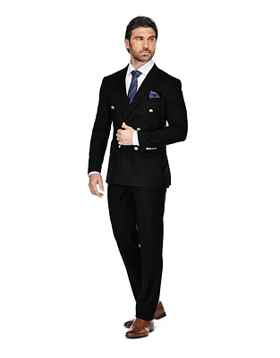 Gino Vitale Men's 2-Piece Slim Fit Double Breasted Suit