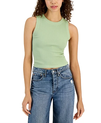 Hippie Rose Juniors' Seamless Crewneck Ribbed Tank