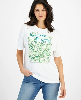 Macy's Flower Show Unisex Cotton Graphic T-Shirt, Created for