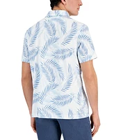 Club Room Men's Leaf Print Short Sleeve Tech Polo Shirt, Created for Macy's